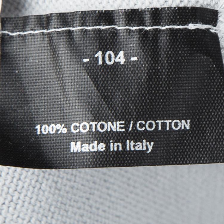 Pre Owned Gucci Grey V-Neck Stripe Detail Long Sleeve Sweater XL