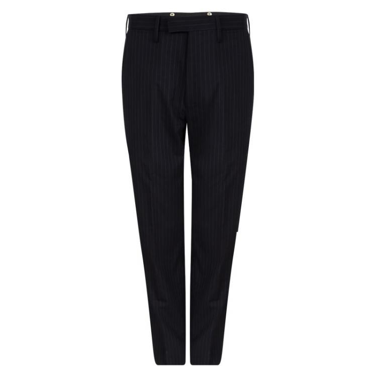 Pre Owned Gucci Black Striped Wool Suit S