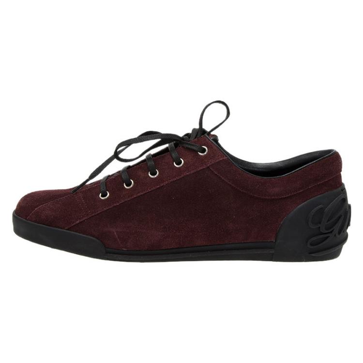 Burgundy on sale gucci shoes