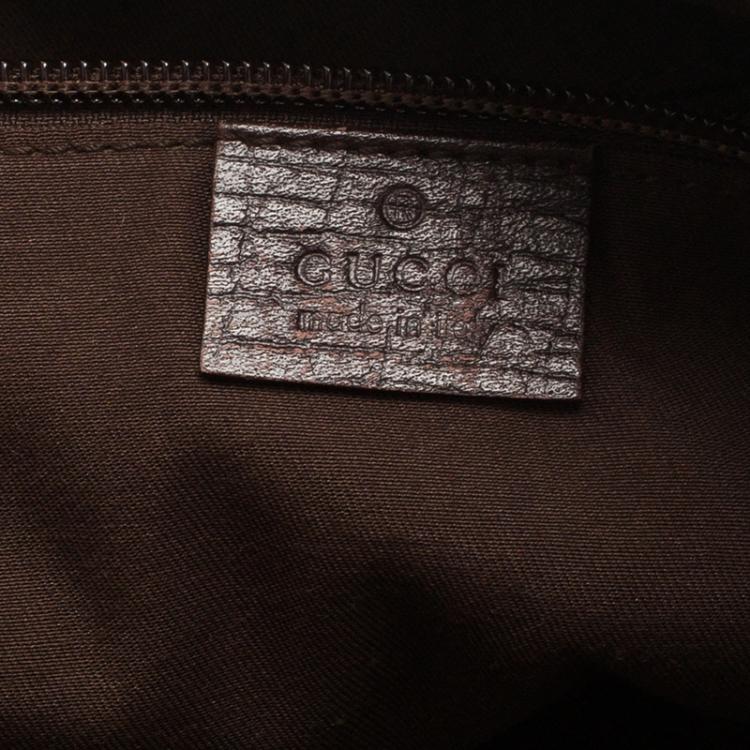 Pre Owned Gucci Beige GG Coated Canvas Boston Travel Bag