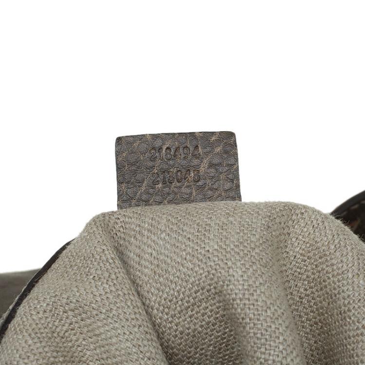 مملوكة مسبقًا Gucci Fatigue Green GG Canvas and Leather Large Darwin Convertible Backpack