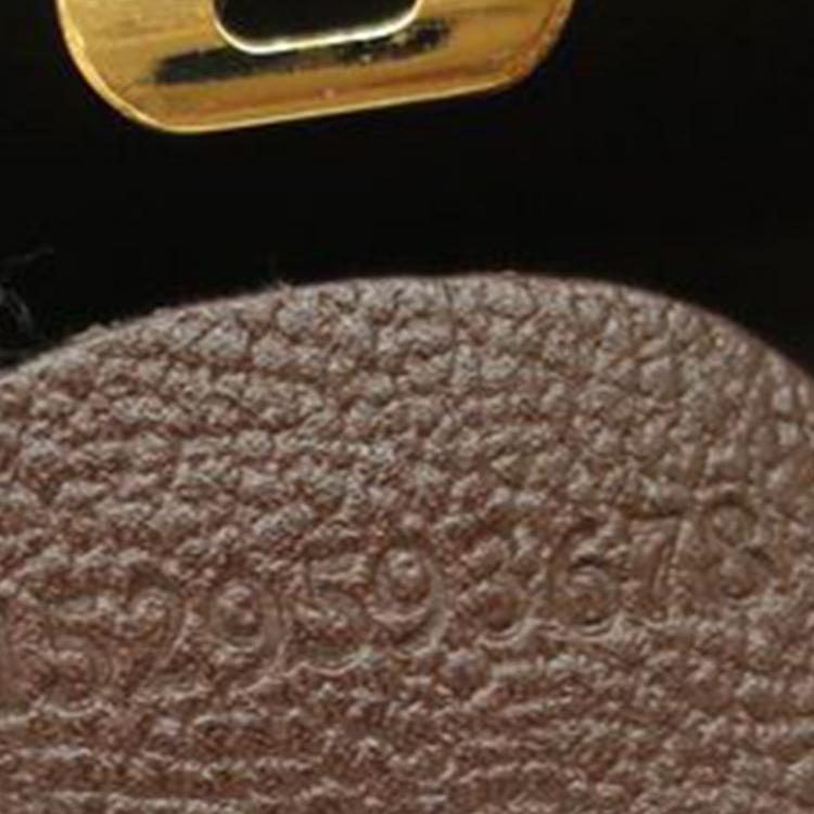 Pre Owned Gucci Brown Leather Briefcase