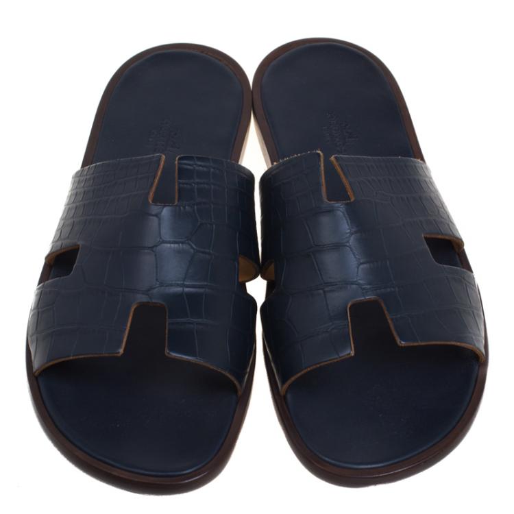 alligator skin slippers