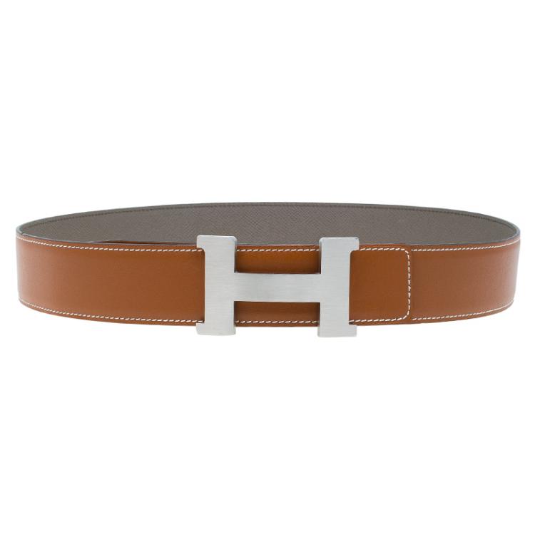 Hermes Brown Leather H Buckle Belt Size 90 CM Hermes | The Luxury Closet