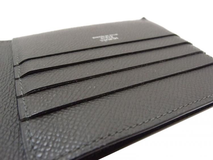 مملوكة مسبقًا Hermes Black Leather Bi-Fold Wallet