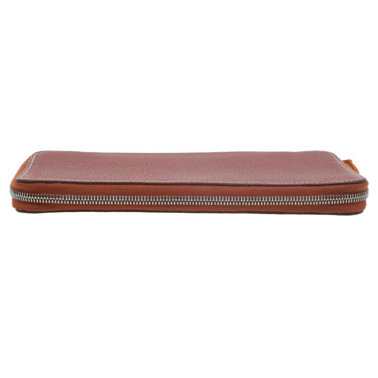 Pre Owned Hermes Brown Leather Silky daily Globe-Trotter Agenda