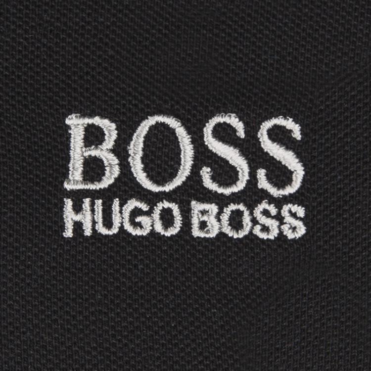Pre Owned Boss by Hugo Boss Black Cotton Logo Short Sleeve Polo Shirt XL