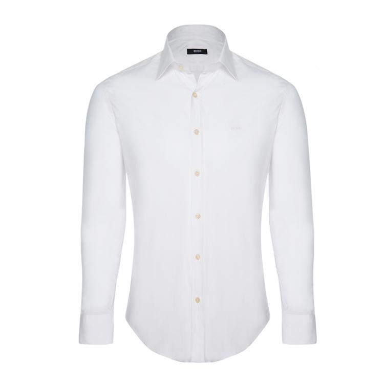 Boss by Hugo Boss White Long Sleeve Shirt L Hugo Boss | The Luxury Closet