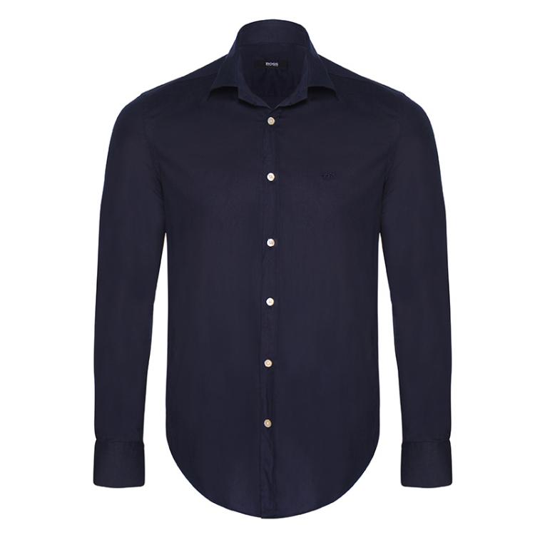 Hugo Boss Navy Blue Long Sleeve Shirt S 