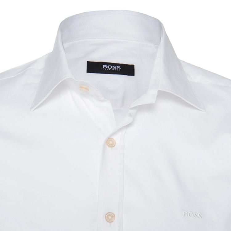 Pre Owned Boss by Hugo Boss White Long Sleeve Shirt XXL