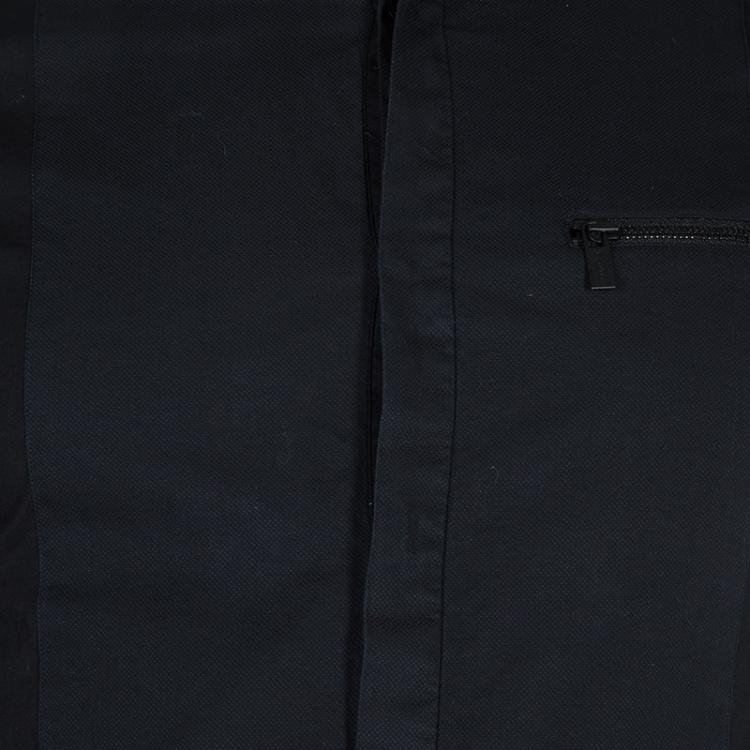 Pre Owned Hugo By Hugo Boss Black Bib Front Slim Fit Shirt S