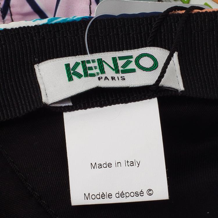 Pre Owned Kenzo Multicolor Pink 5 Panel Cap 