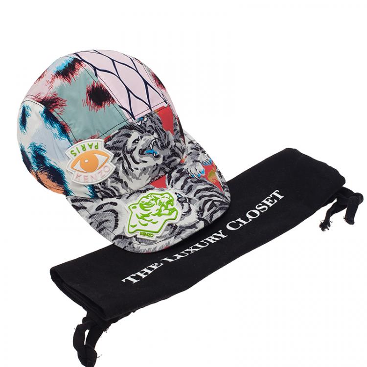 Pre Owned Kenzo Multicolor Pink 5 Panel Cap 