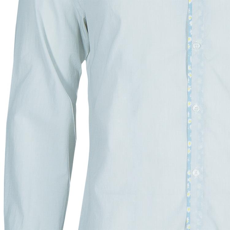 Pre Owned Kenzo Men's Light Blue Shirt L