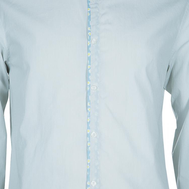 Pre Owned Kenzo Men's Light Blue Shirt L