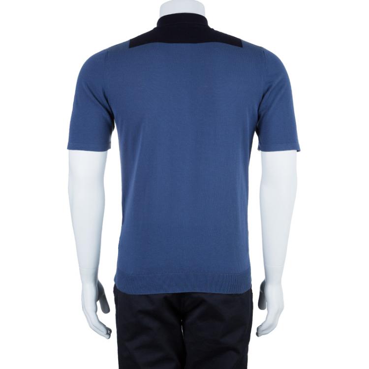 مملوكة مسبقًا Lanvin Men's Blue Polo Shirt S