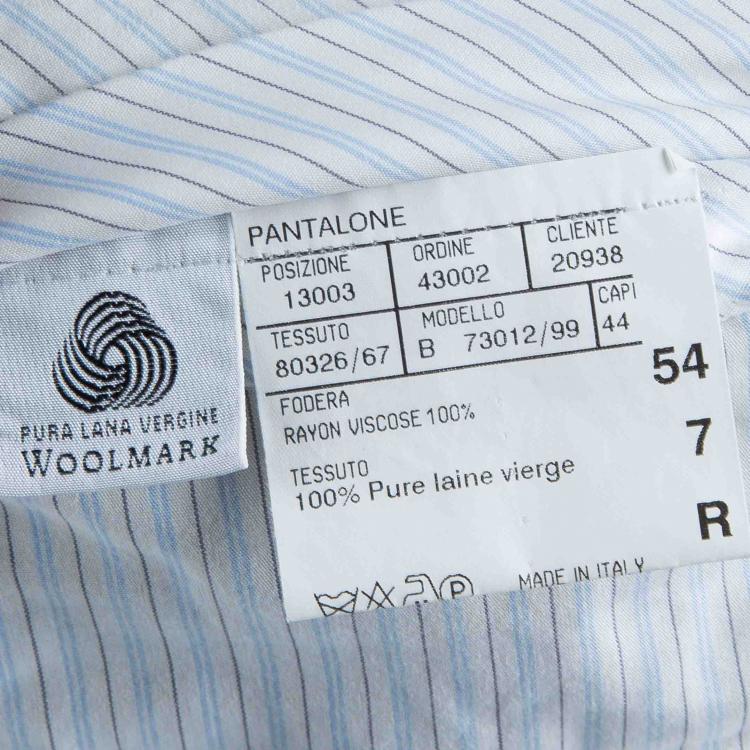 Pre Owned Lanvin Beige Wool Trousers XXL