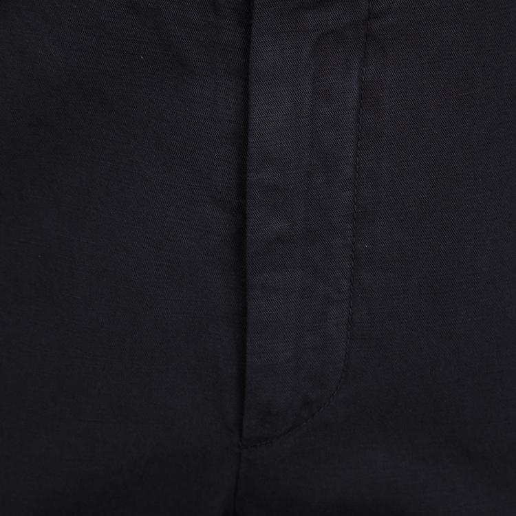 Pre Owned Loro Piana Navy Blue St.Malo Dyed Regular Fit Four Pocket Trousers M