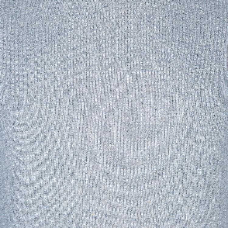 Pre Owned Loro Piana Grey Cashmere Sweater M