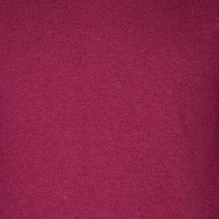 Pre Owned Loro Piana Men's Rasperry Red Cashmere Sweater M
