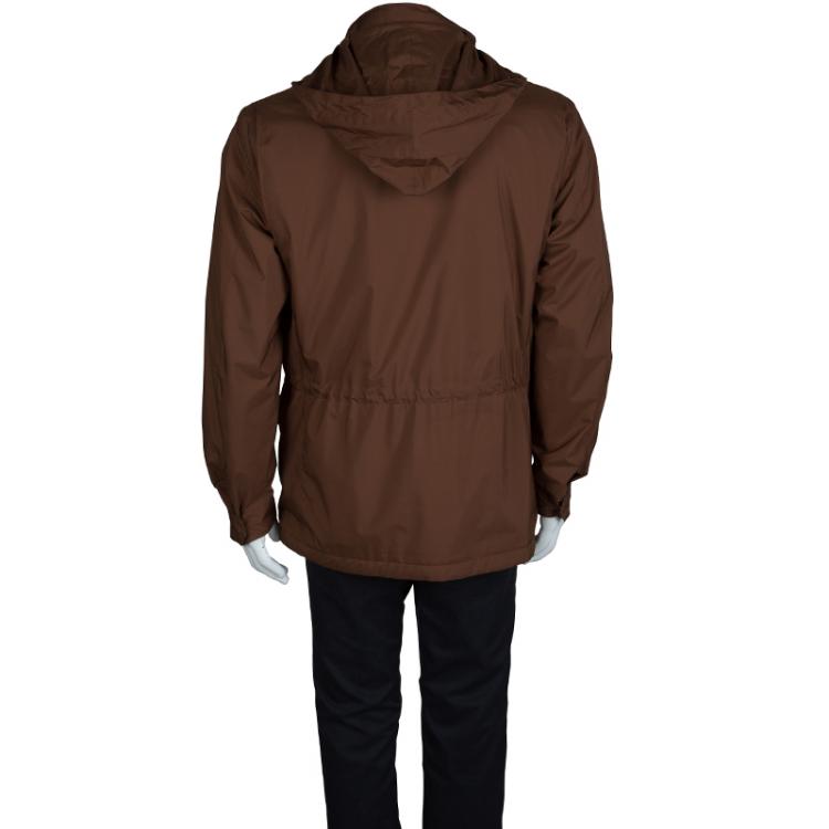 Pre Owned Loro Piana Brown Traveller Windmate Jacket M