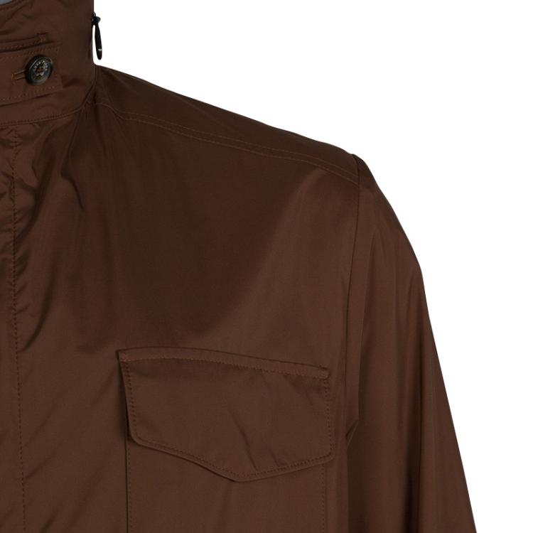 Pre Owned Loro Piana Brown Traveller Windmate Jacket M