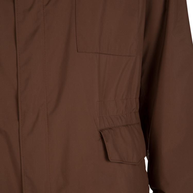 Pre Owned Loro Piana Brown Traveller Windmate Jacket M