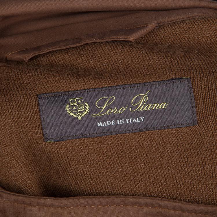 Pre Owned Loro Piana Brown Traveller Windmate Jacket M