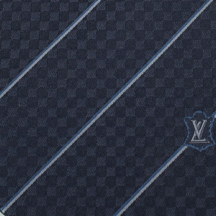 Louis Vuitton Tie Damier Men, Red Silk 100% Authentic