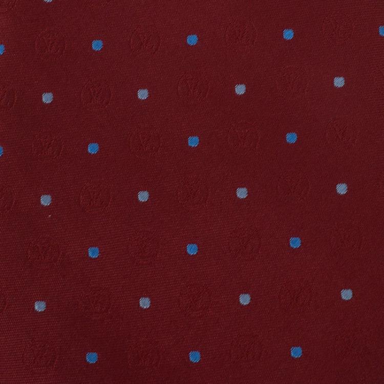Louis Vuitton Red Silk LV Circle Dots Tie Louis Vuitton