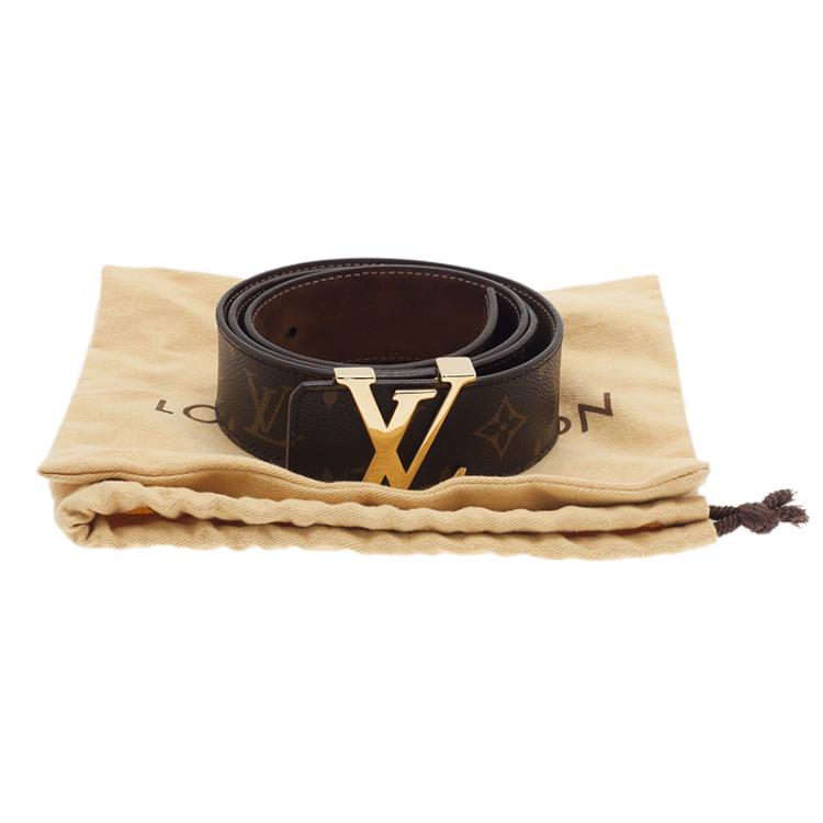 Pre Owned Louis Vuitton Monogram Canvas Initiales Belt 95CM