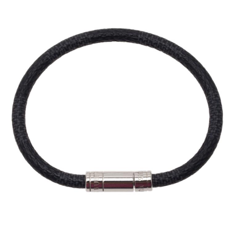 Louis Vuitton Mens Damier Graphite Bracelet Louis Vuitton | TLC