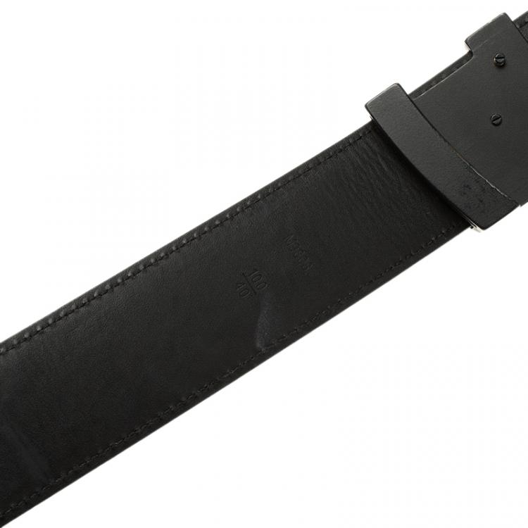 Pre Owned Louis Vuitton Damier Graphite Initials Belt 100CM