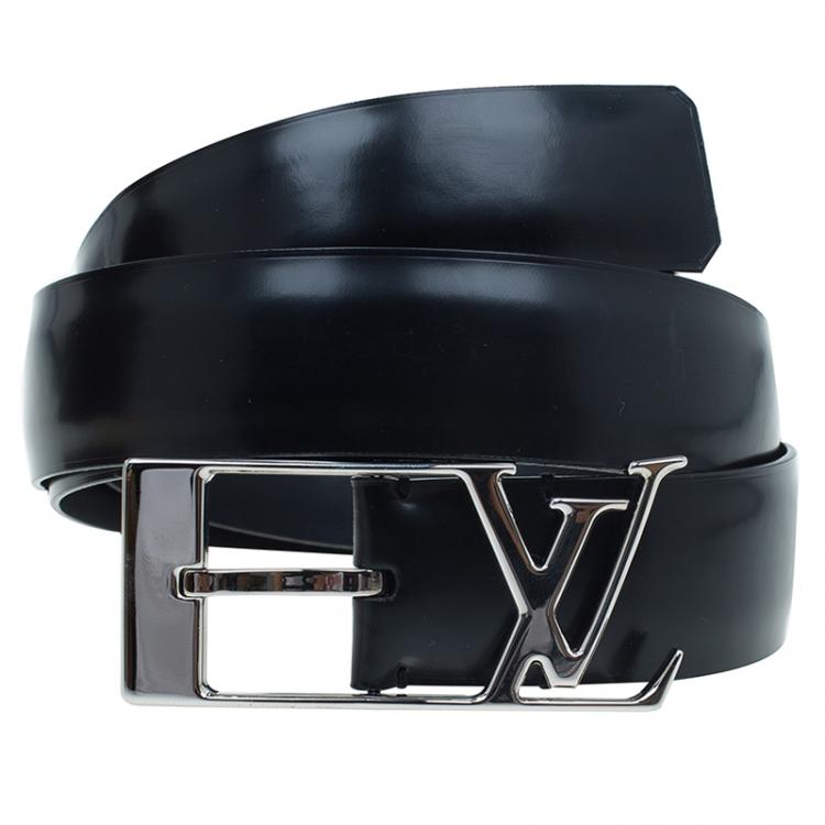 Louis Vuitton Black Epi Leather LV Initiales Belt 95CM Louis Vuitton  TLC