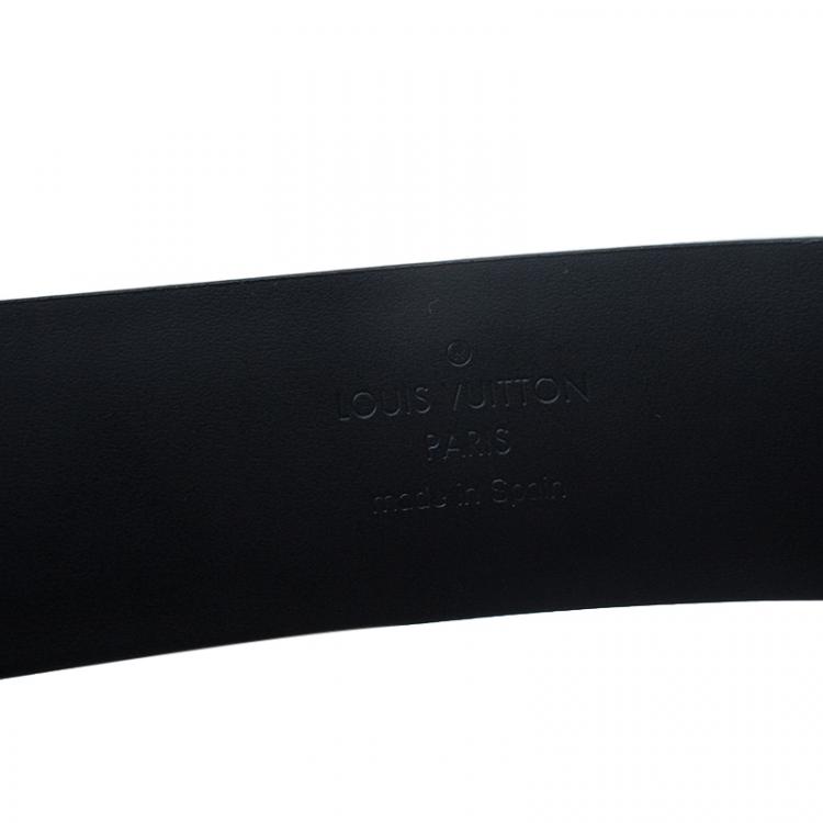 مم�لوكة مسبقًا Louis Vuitton Black Leather Neogram Belt 100 CM