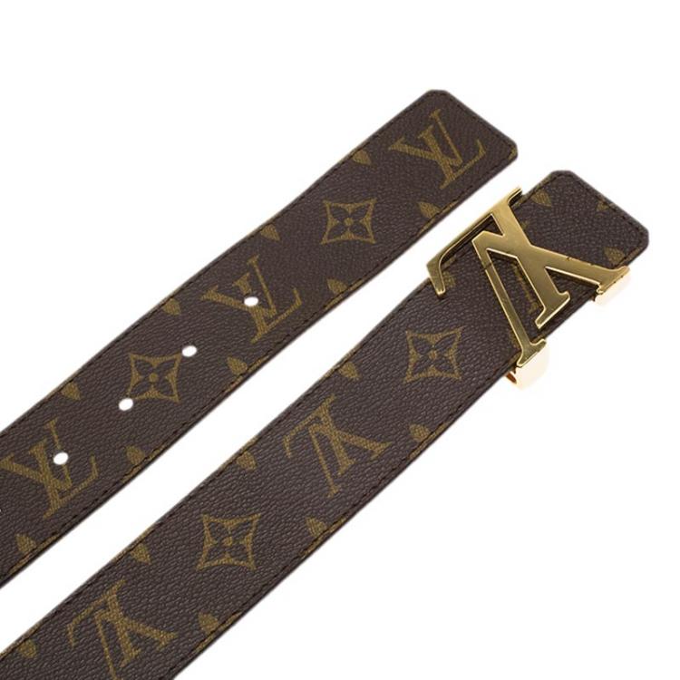 Pre Owned Louis Vuitton Monogram Canvas Initiales Belt 85 CM