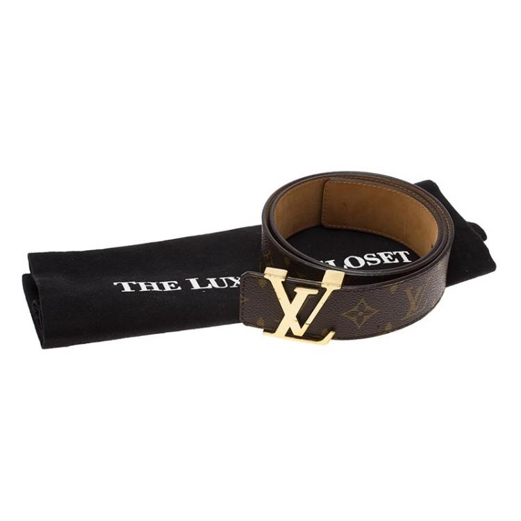 Pre Owned Louis Vuitton Monogram Canvas Initiales Belt 85 CM
