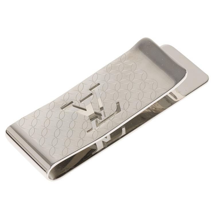 Pre Owned Louis Vuitton Champs Elysees Silver Tone Bill Clip