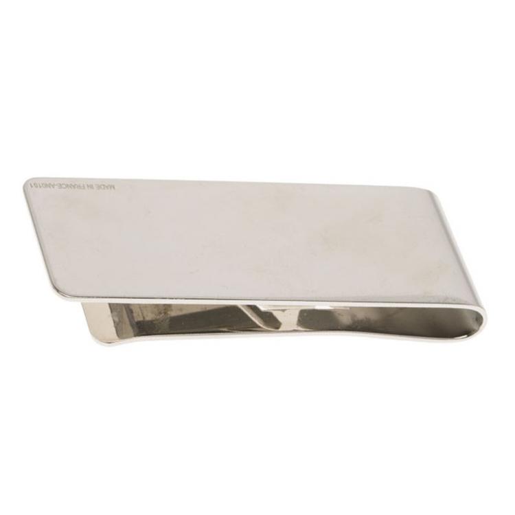 Pre Owned Louis Vuitton Champs Elysees Silver Tone Bill Clip
