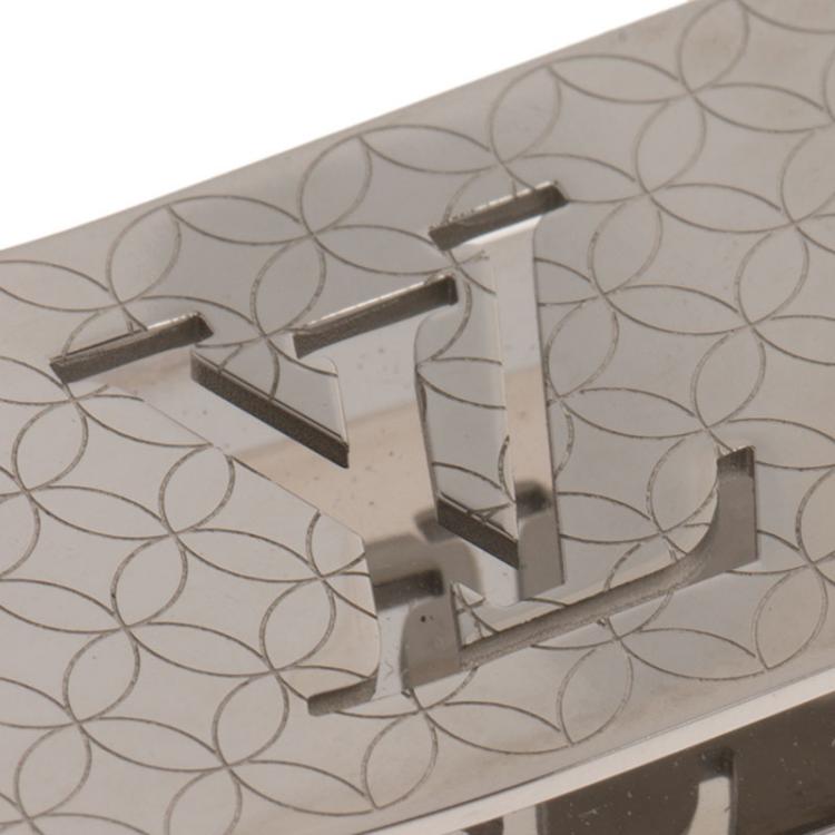 Pre Owned Louis Vuitton Champs Elysees Silver Tone Bill Clip