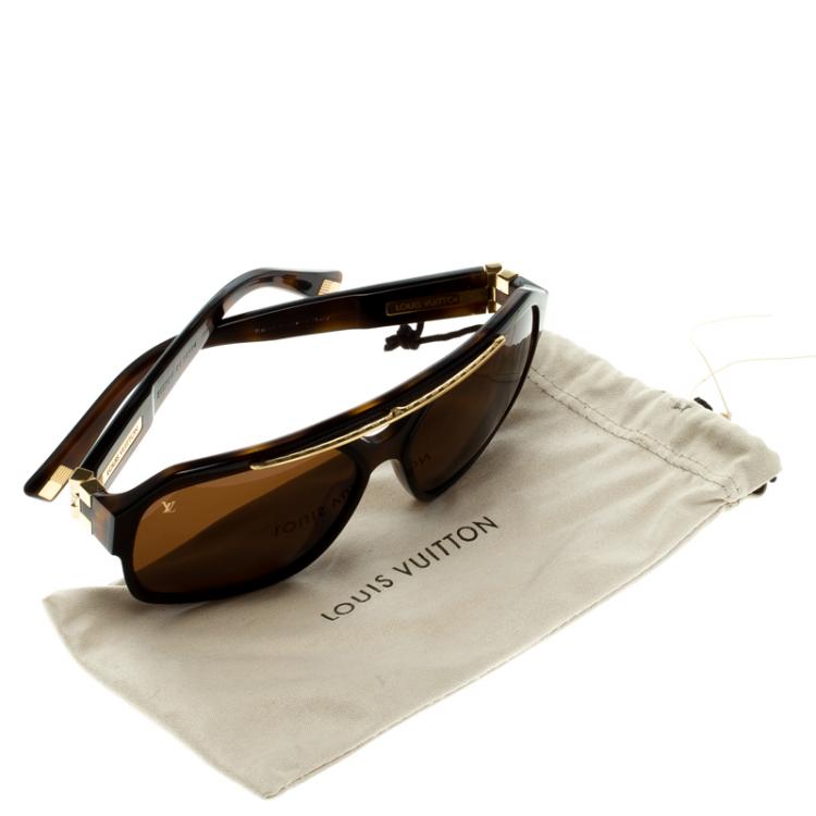 Pre Owned Louis Vuitton Brown Z0272W Damier GM Sunglasses
