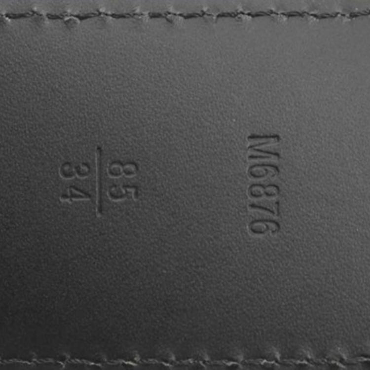 Pre Owned Louis Vuitton Brown Suede Initiales Belt