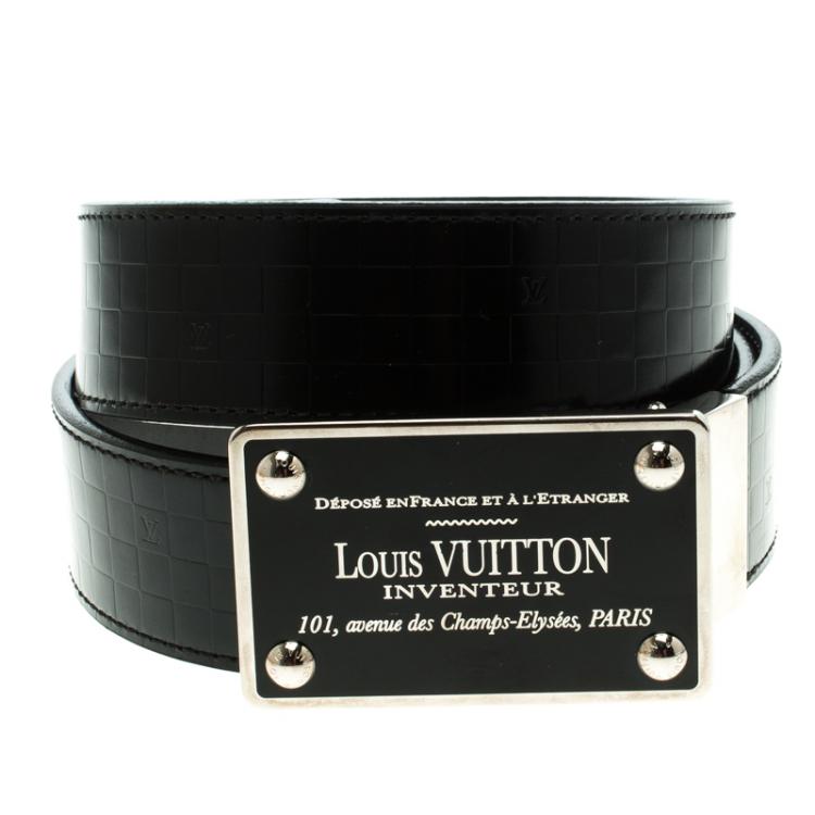 Louis Vuitton, Accessories, Louis Vuitton Mens Damier Black Belt