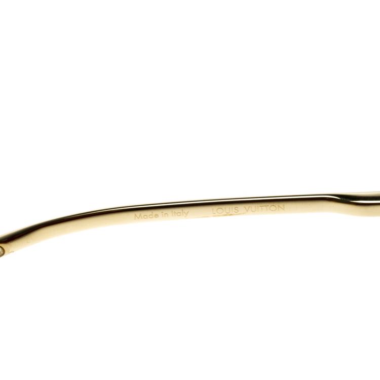 Pre Owned Louis Vuitton Moka Z0658U Persuasion Square Sunglasses