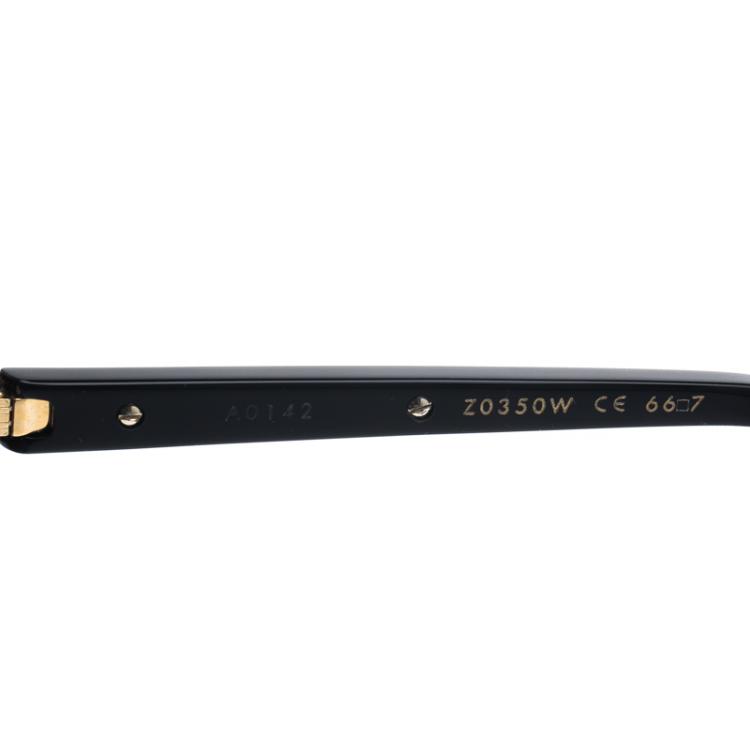 Pre Owned Louis Vuitton Black Z0350W Evidence Square Sunglasses