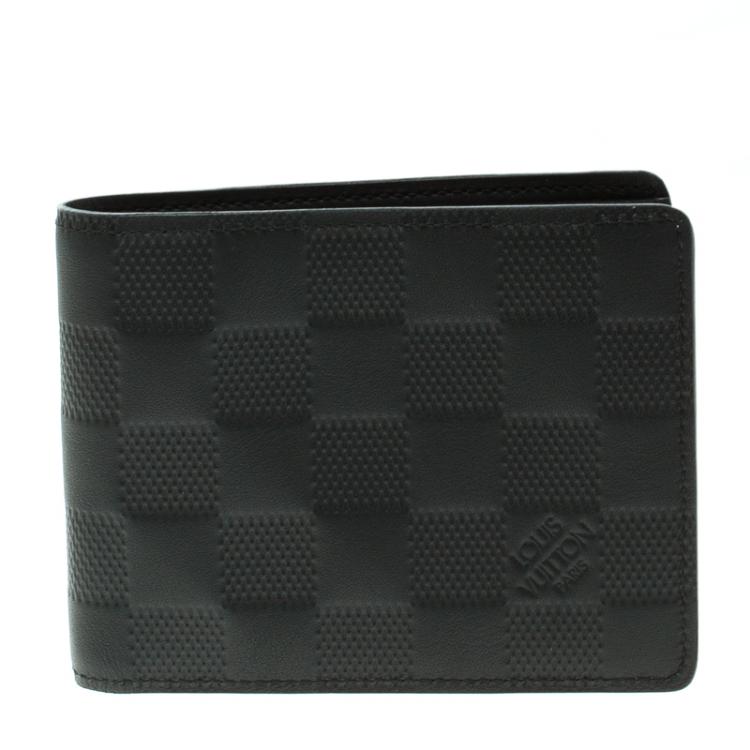 Louis Vuitton Black Damier Infini Leather Slender Wallet Louis