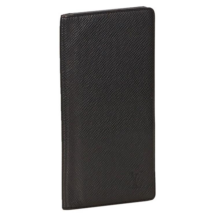 Pre Owned Louis Vuitton Black Taiga Leather Porte Valeurs Organiser