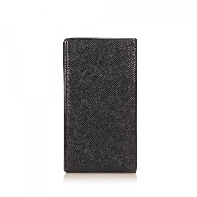 Pre Owned Louis Vuitton Black Taiga Leather Porte Valeurs Organiser