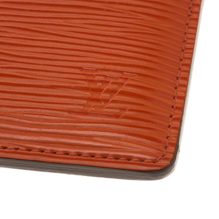Pre Owned Louis Vuitton Piment Epi Leather Card Holder