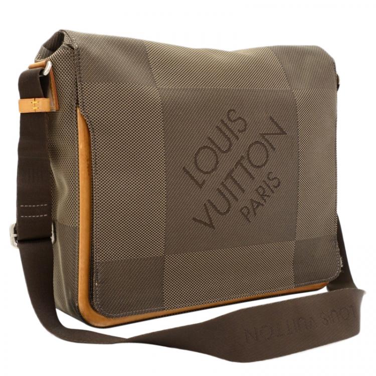Louis Vuitton Terre Damier Geant Canvas Messenger Bag Louis